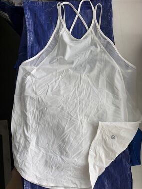 lululemon athletica White Crisscross Strappy Tank